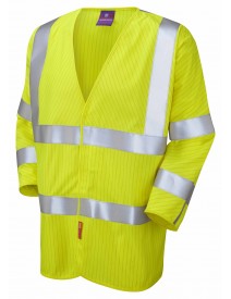 Leo Sticklepath Anti-Static Waistcoat – 3/4 Sleeve - Yellow S18